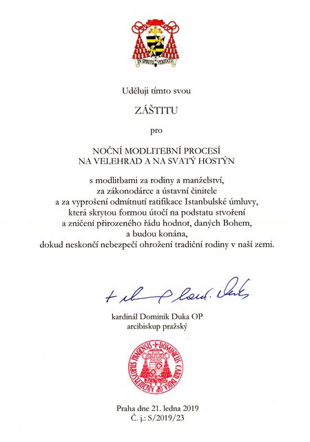 Záštita - Mons. Duka